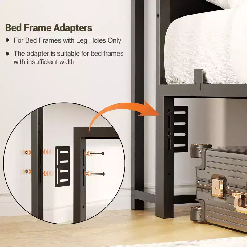 Besiost Storage Headboard with Led Lights & Charging Station