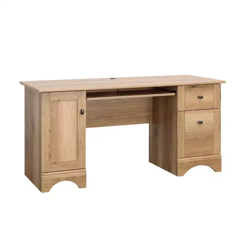 GDFStudio Elmsford 59.5 Home Office Computer Desk with Keyboard Tray