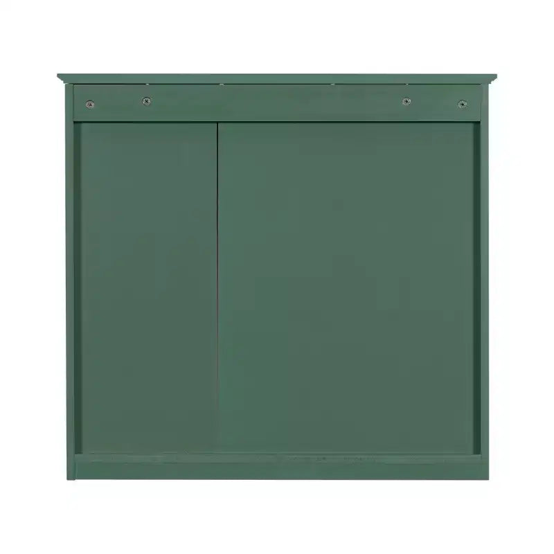 FAMYYT 30 in. W x 28 in. H Rectangular MDF Board Surface Mount Bathroom Medicine Cabinet with Mirror, Open Shelves