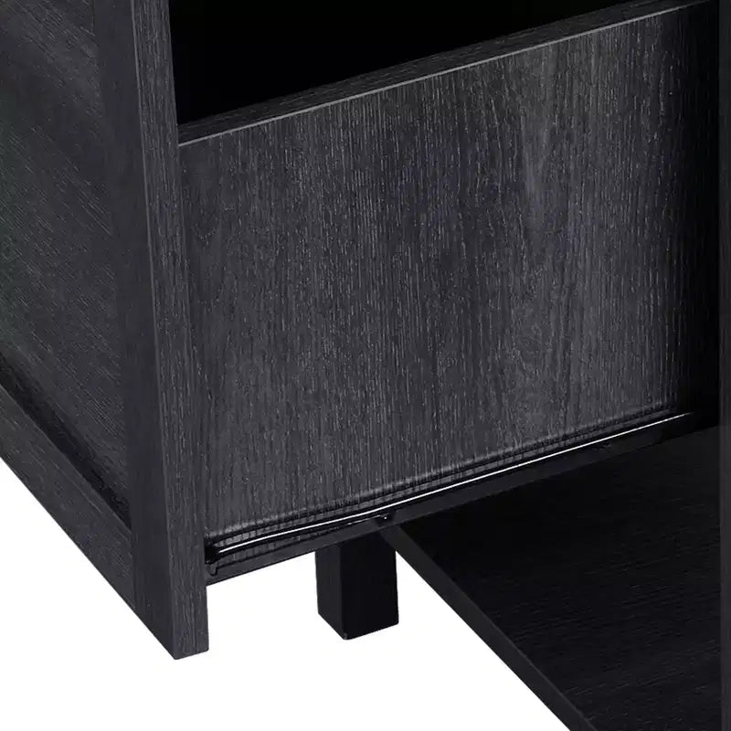 60Inch L Shaped Desk With Charging Station And File Drawer Modern Wood Computer Desk Game Desk Furniture For Home
