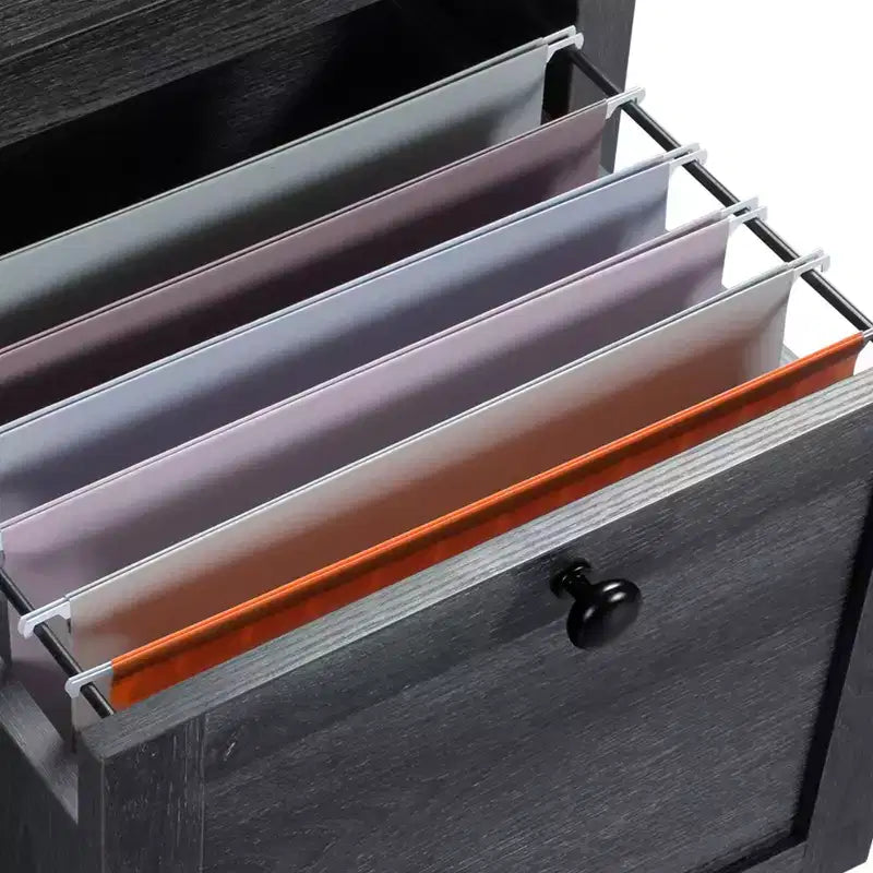 60Inch L Shaped Desk With Charging Station And File Drawer Modern Wood Computer Desk Game Desk Furniture For Home