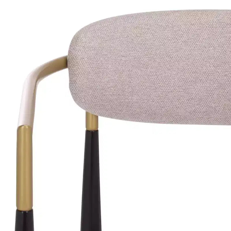 Covelle Arm Counter Stool (Set of 2) - BST6403A - Black Gold/Dove Grey - Safavieh