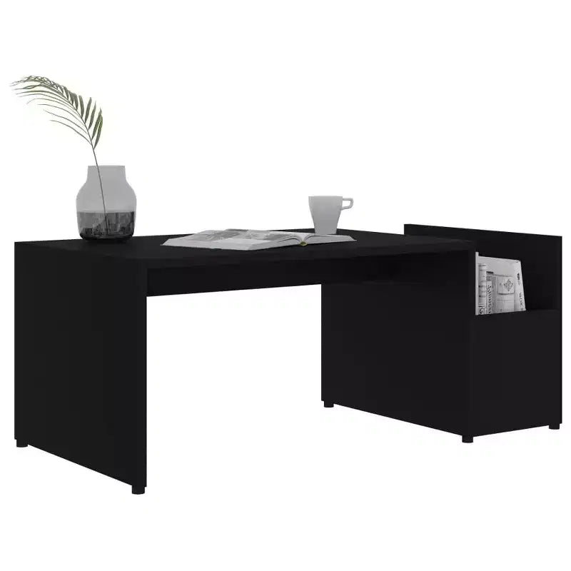 vidaXL Coffee Table White Engineered Wood Medium Storage Coffee Table