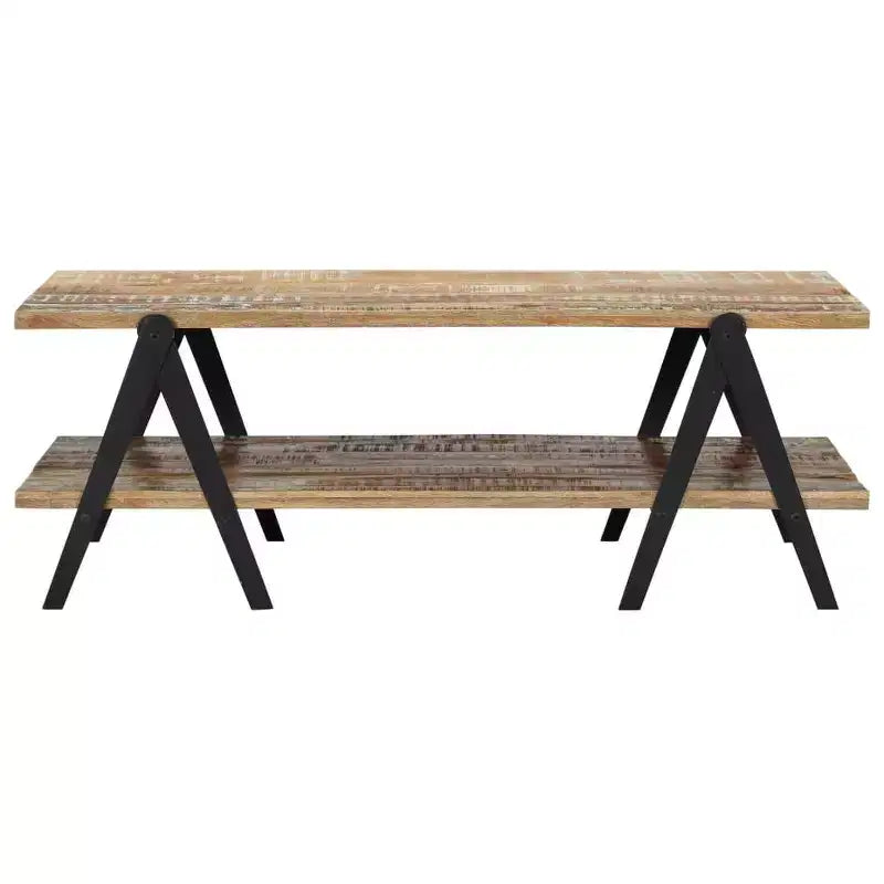 vidaXL Coffee Table End Table Sofa Table with Storage Shelf Solid Wood Mango