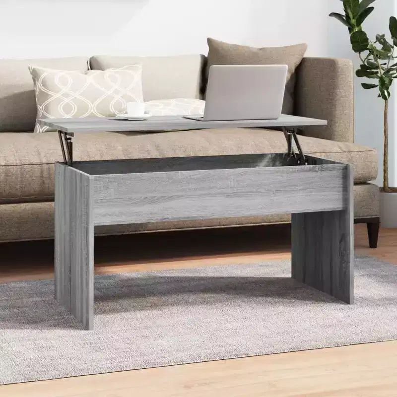 vidaXL Coffee Table White Engineered wood Medium-sized
