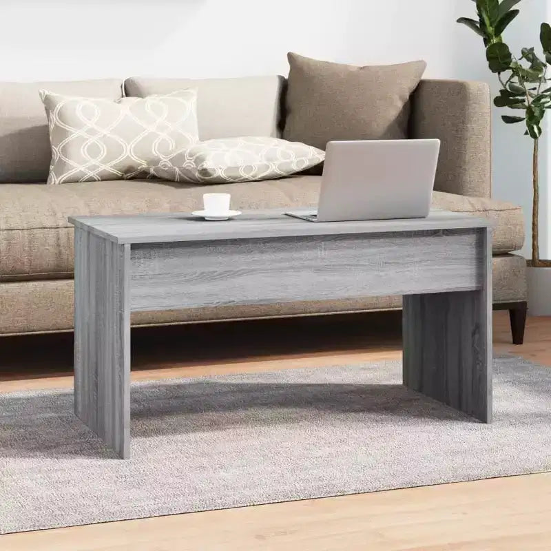 vidaXL Coffee Table White Engineered wood Medium-sized