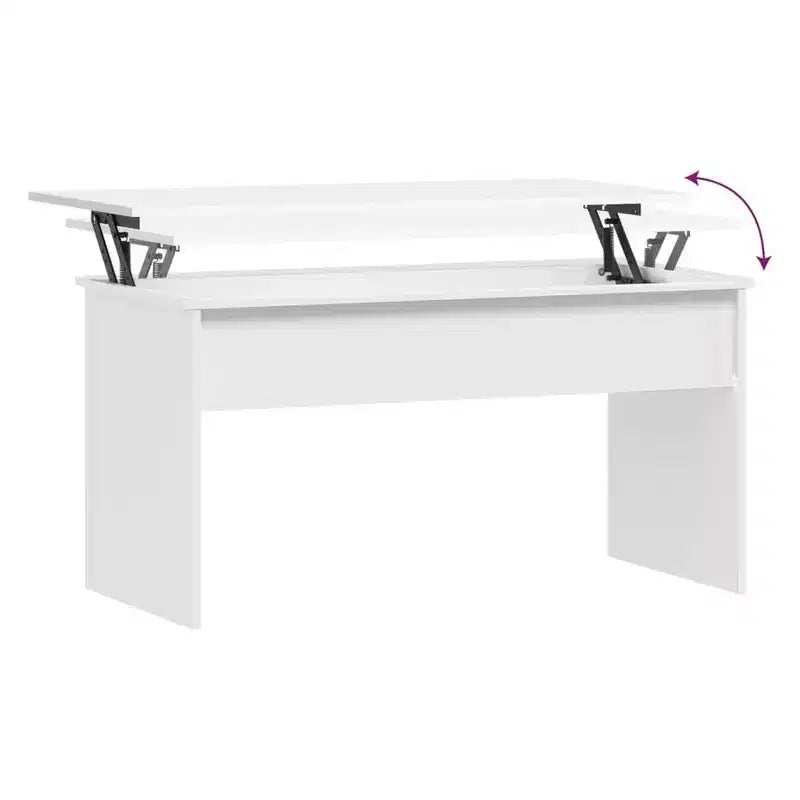 vidaXL Coffee Table White Engineered wood Medium-sized