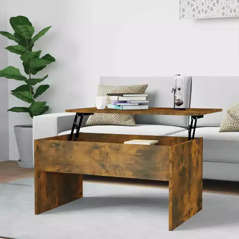 vidaXL Coffee Table White Engineered wood Medium-sized