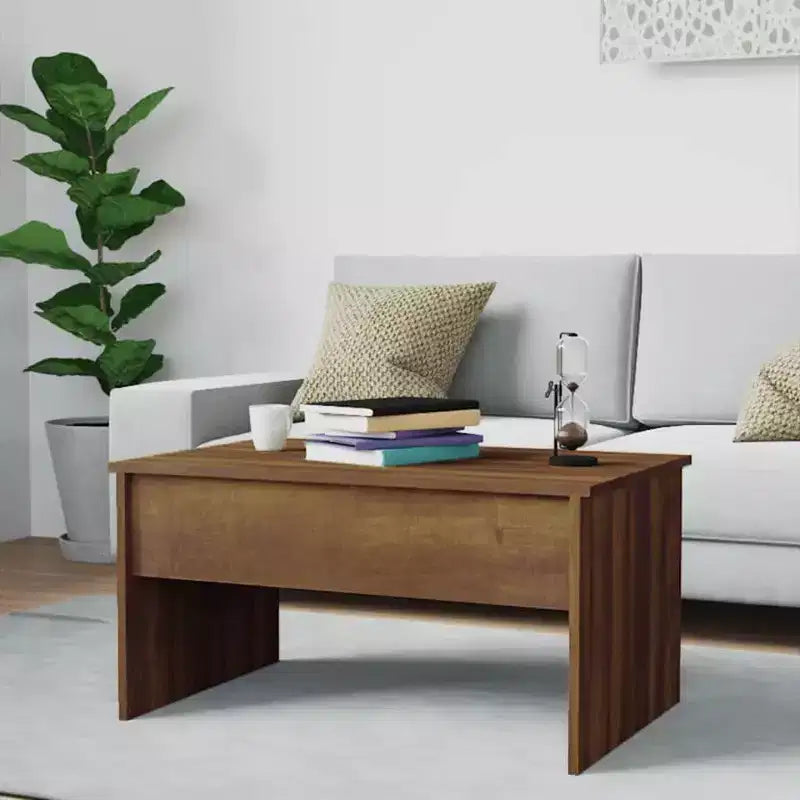 vidaXL Coffee Table White Engineered wood Medium-sized
