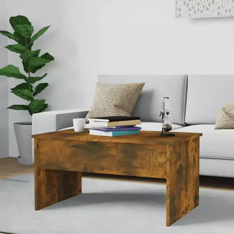 vidaXL Coffee Table White Engineered wood Medium-sized