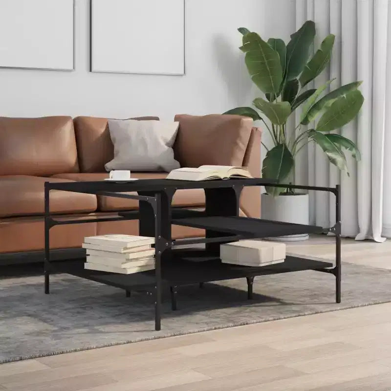 vidaXL Coffee Table Storage End Table Living Room Furniture Engineered Wood