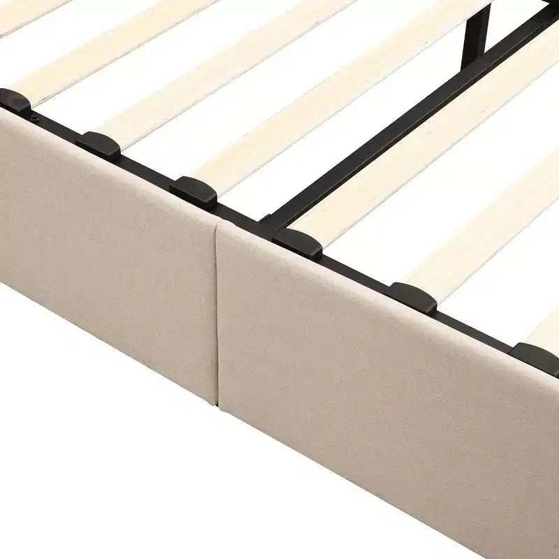 Luxystar Queen Size Upholstered Platform Bed with Hydraulic Lift and Storage