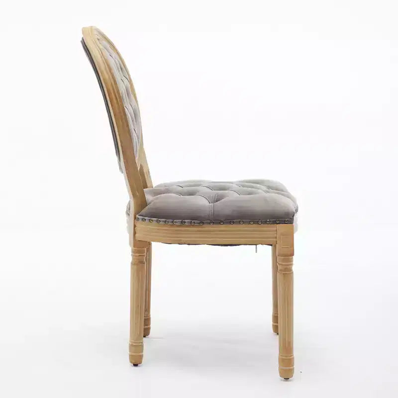 TUYOHW King Louis Chair Set of 2,Elegant Tufted Dining Chairs French Style for Home Decor,Sleek Side Chairs with Solid Rubberwood Legs