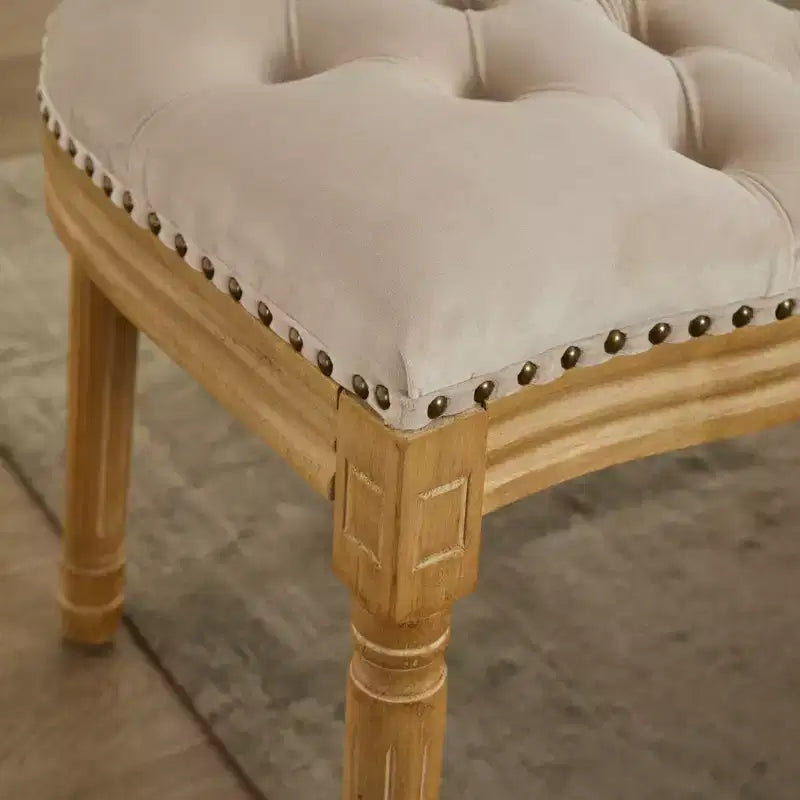 TUYOHW King Louis Chair Set of 2,Elegant Tufted Dining Chairs French Style for Home Decor,Sleek Side Chairs with Solid Rubberwood Legs
