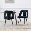 TUYOHW Contemporary Dining Chairs Set of 2,Sleek Dining Room Side Chairs,Chic Accent Chairs with Nailhead Trim Back for Kitchen,Home Decor