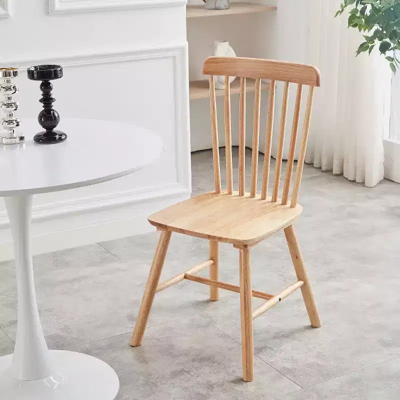 Set of 4 Farmhouse Solid Wood Dining Chairs with High Backrest, Vintage Side Chairs for Kitchen, Dining Room, or Living Room-Panipeachy