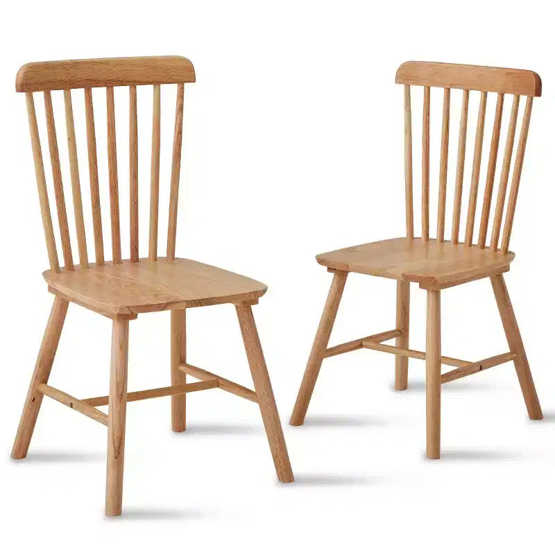 Set of 4 Farmhouse Solid Wood Dining Chairs with High Backrest, Vintage Side Chairs for Kitchen, Dining Room, or Living Room-Panipeachy