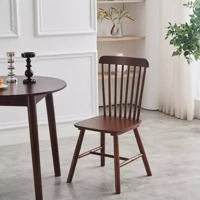Set of 4 Farmhouse Solid Wood Dining Chairs with High Backrest, Vintage Side Chairs for Kitchen, Dining Room, or Living Room-Panipeachy