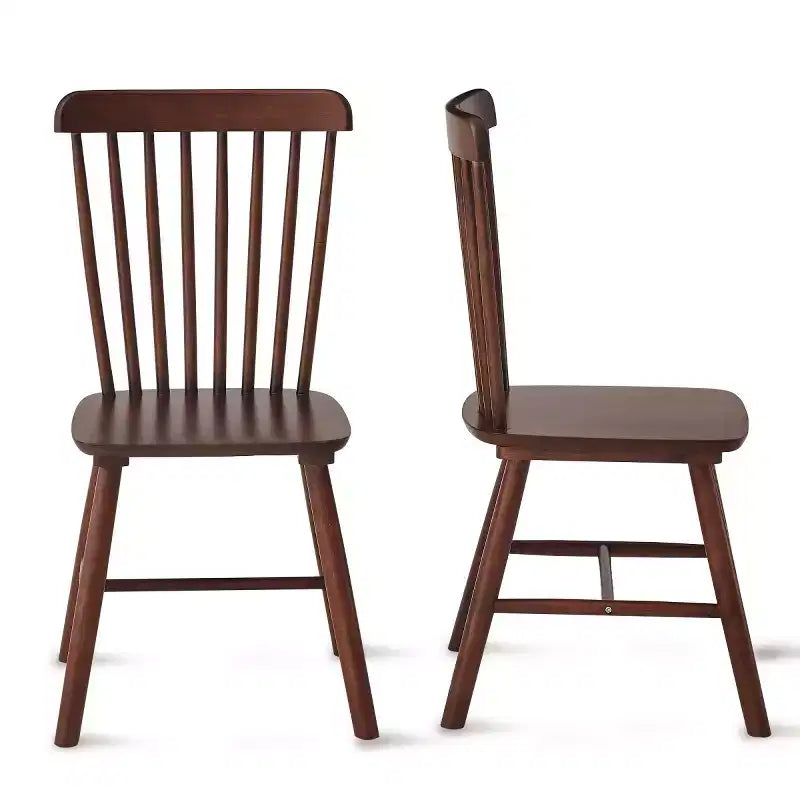 Set of 4 Farmhouse Solid Wood Dining Chairs with High Backrest, Vintage Side Chairs for Kitchen, Dining Room, or Living Room-Panipeachy
