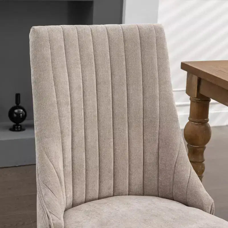 Dining Chairs Set Of 2, Upholstered Dining Chair With High Backrest, High Rebound Sponge, Triple Elastic Structure, Kitchen Dining Chair