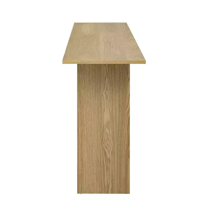 Homy Casa Modern Curved Console Table with Open Shelf for Entryway or Living Room