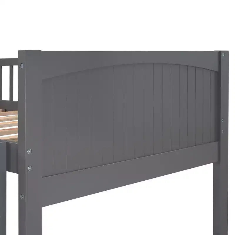 Whisen Twin Size Bunk Bed with Built-in Drawers & Versatile Under-Bed Area for Kids Rooms