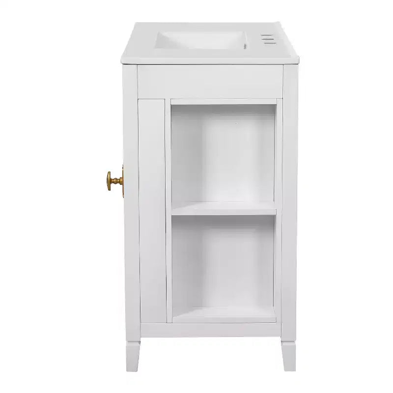 36 Bathroom Vanity Sink Combo with Storage , Wood Bathroom Floor Cabinet with Drawers and Soft Close Doors,