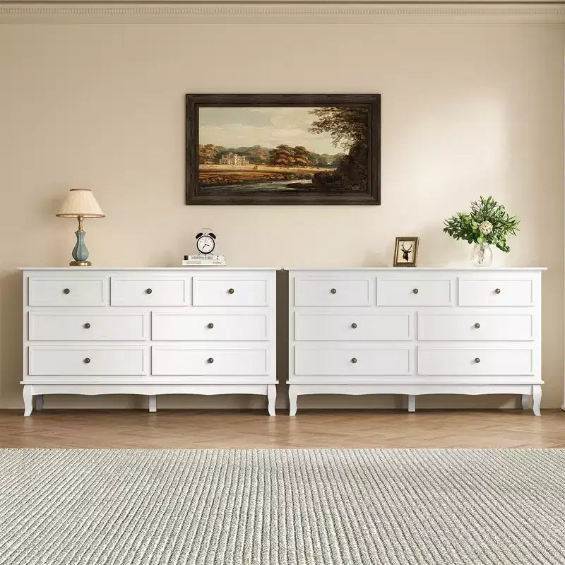 55'' Modern Dresser for Bedroom With 7 Spacious Drawers 55'' Modern Dresser for Bedroom With 7 Spacious Drawers