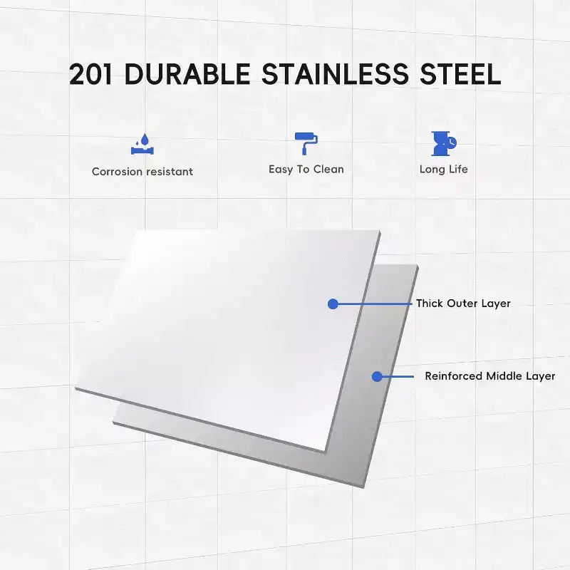 48 x 24-inch Stainless Steel Office Desk with Adjustable Shelves and Hooks, Suitable for Restaurants, Homes and Hotels, NSF Heavy-duty Table