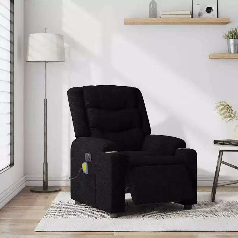vidaXL Electric Massage Recliner Chair Fabric