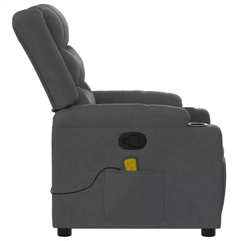 vidaXL Electric Massage Recliner Chair Fabric