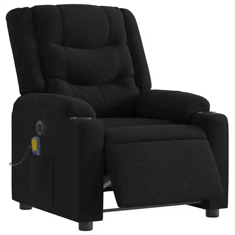 vidaXL Electric Massage Recliner Chair Fabric