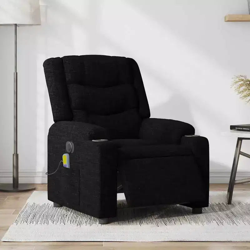vidaXL Electric Massage Recliner Chair Fabric