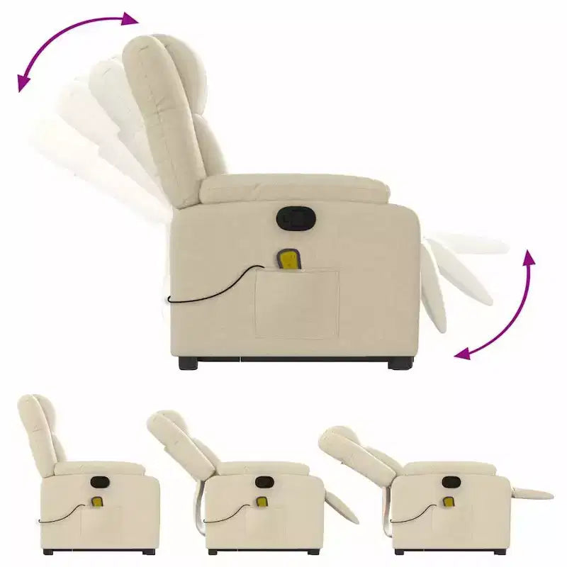 vidaXL Electric Stand Up Massage Recliner Chair