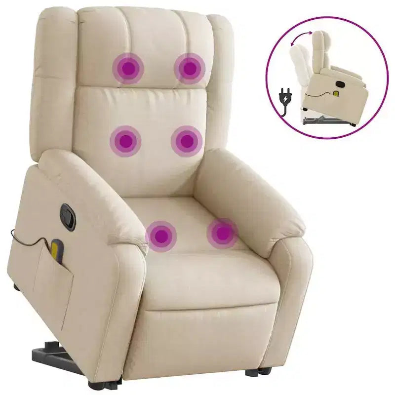 vidaXL Electric Stand Up Massage Recliner Chair
