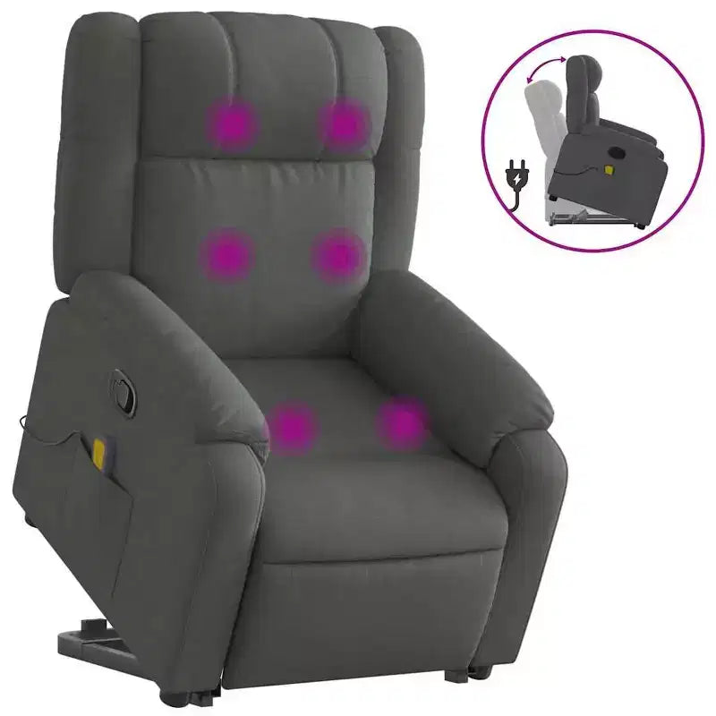 vidaXL Electric Stand Up Massage Recliner Chair