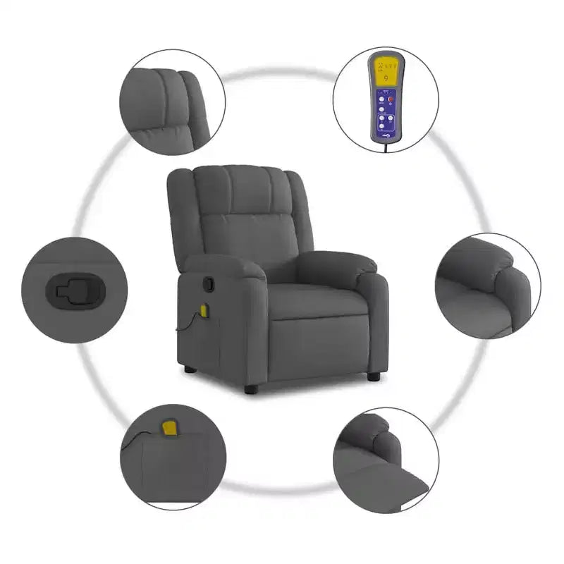 vidaXL Electric Stand Up Massage Recliner Chair