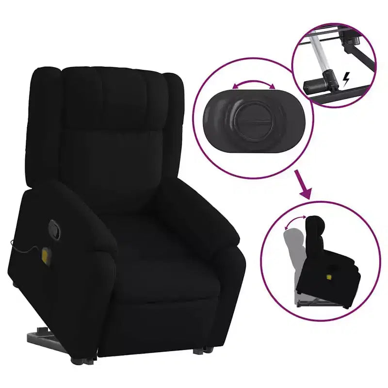 vidaXL Electric Stand Up Massage Recliner Chair