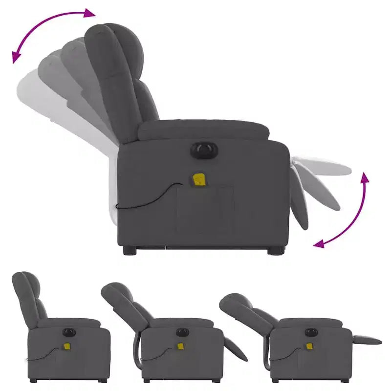 vidaXL Electric Stand Up Massage Recliner Chair