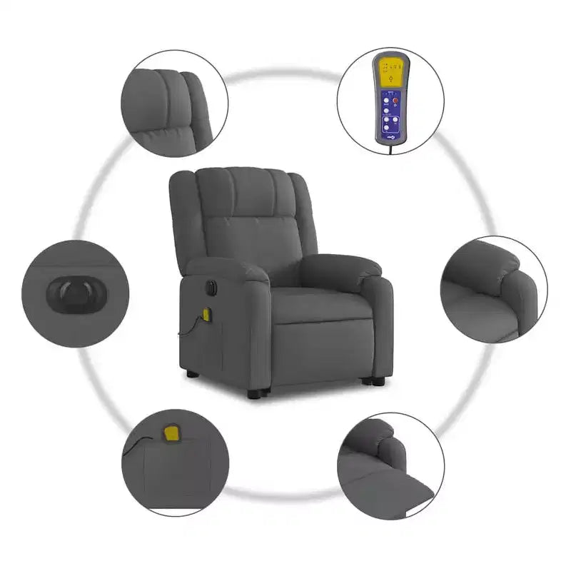 vidaXL Electric Stand Up Massage Recliner Chair
