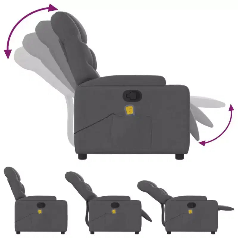vidaXL Electric Massage Recliner Chair
