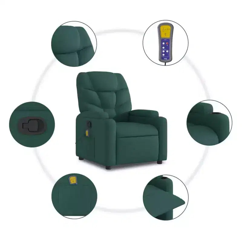 vidaXL Electric Massage Recliner Chair