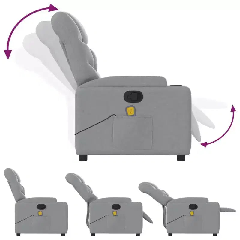 vidaXL Electric Massage Recliner Chair