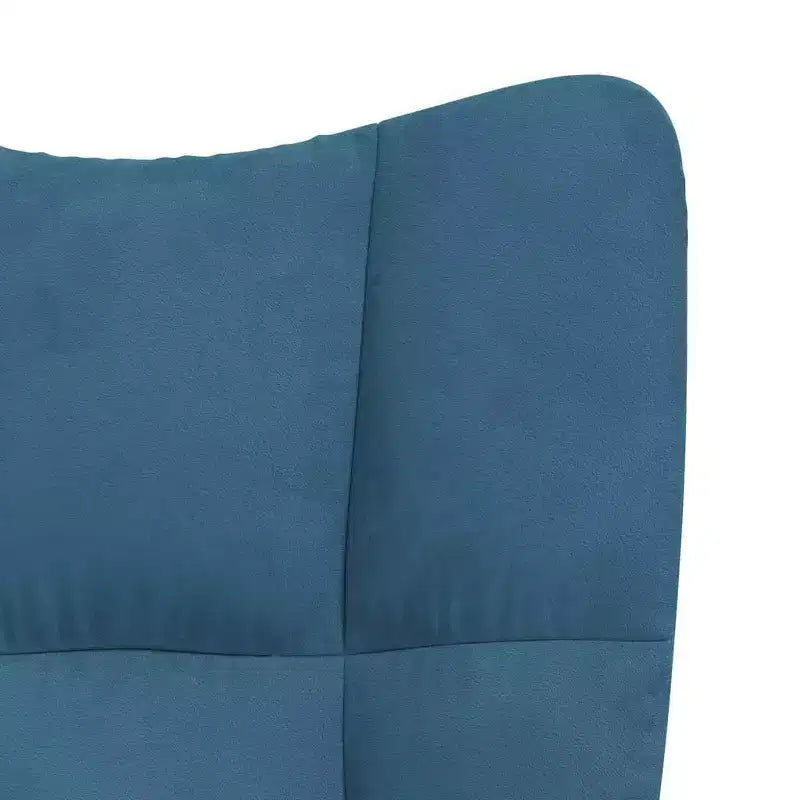 vidaXL Relaxing Chair Light Gray Velvet (100% polyester), steel Standard