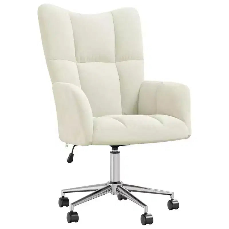 vidaXL Relaxing Chair Light Gray Velvet (100% polyester), steel Standard