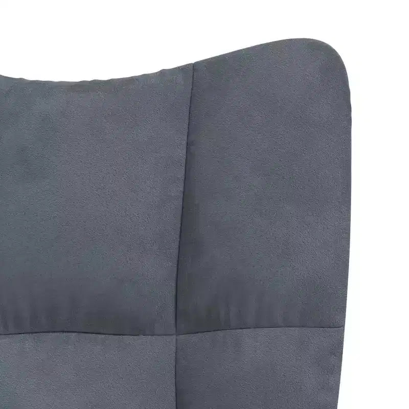 vidaXL Relaxing Chair Light Gray Velvet (100% polyester), steel Standard