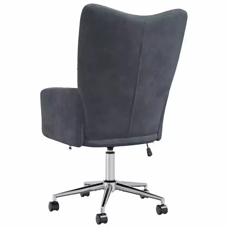 vidaXL Relaxing Chair Light Gray Velvet (100% polyester), steel Standard