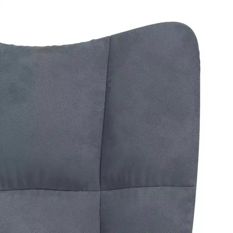 vidaXL Relaxing Chair Light Gray Velvet (100% polyester), steel Standard