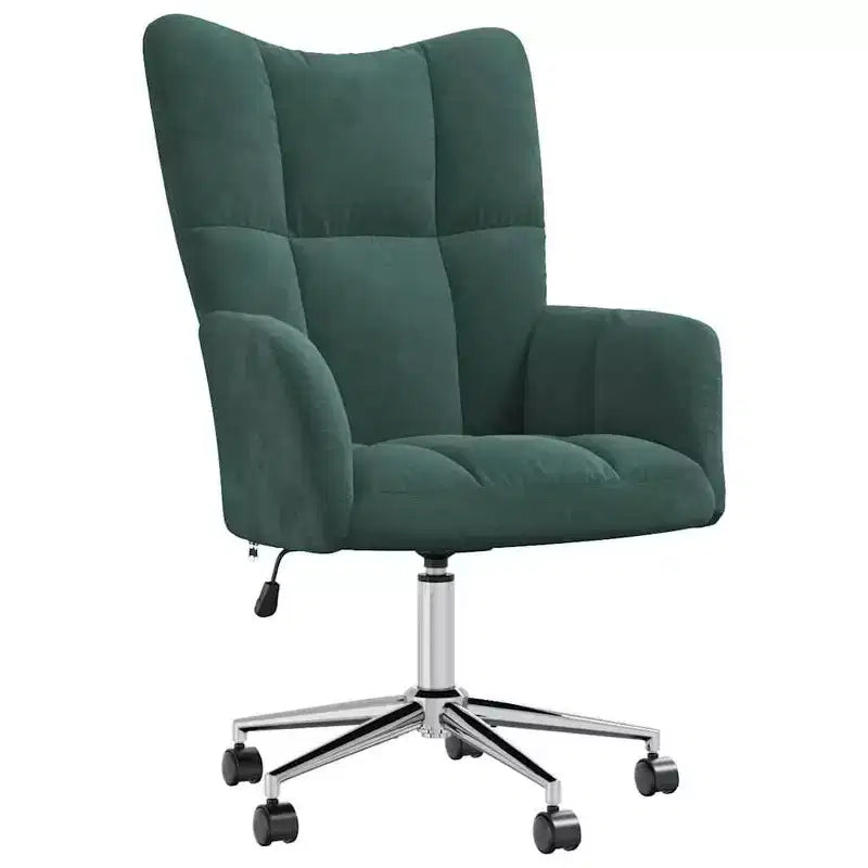 vidaXL Relaxing Chair Light Gray Velvet (100% polyester), steel Standard