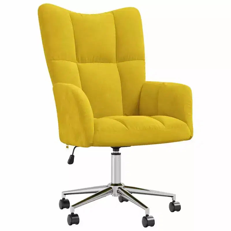 vidaXL Relaxing Chair Light Gray Velvet (100% polyester), steel Standard